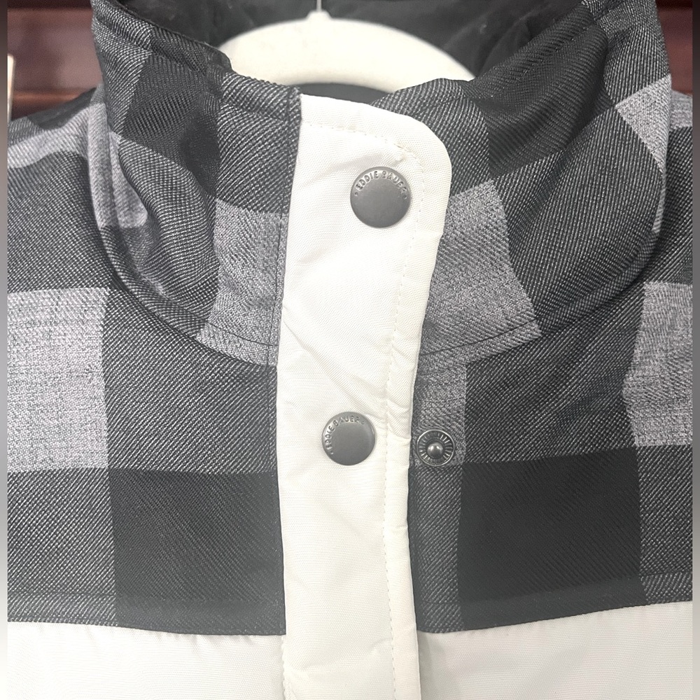 Eddie Bauer Buffalo Check Puffer Vest